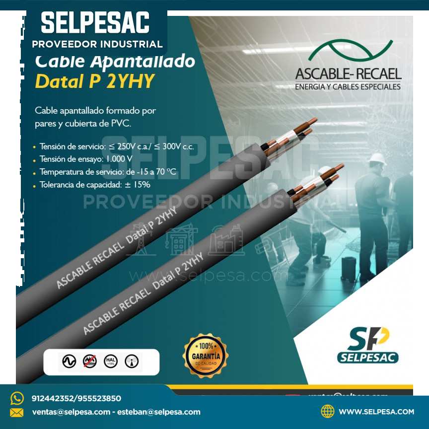 ASCABLE-RECAEL - CABLE APANTALLADO DATAL P 2YHY