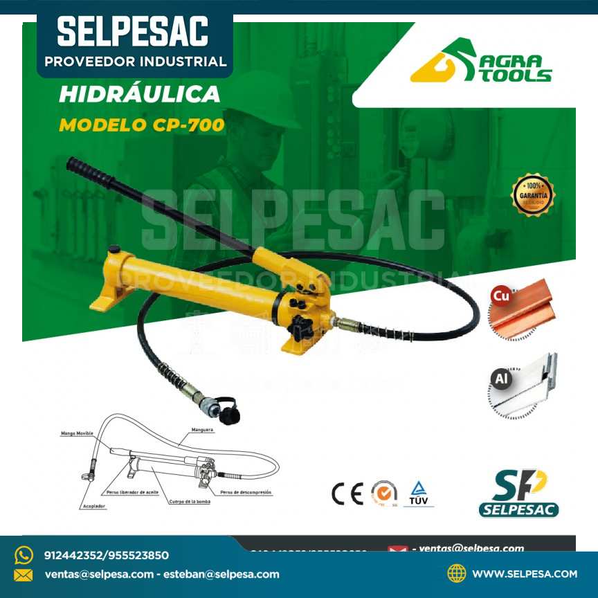 AGRA TOOLS - BOMBA HIDRÁULICA MODELO CP-700