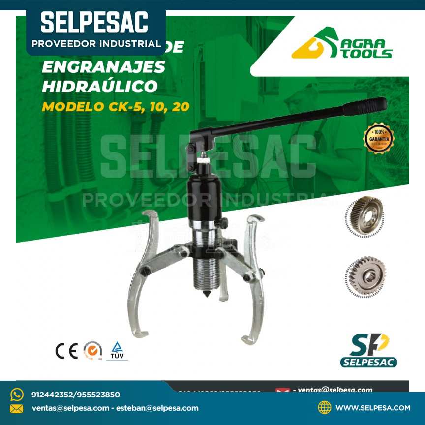 AGRA TOOLS - EXTRACTOR DE ENGRANAJES HIDRÁULICO MODELO CK-5,10,20