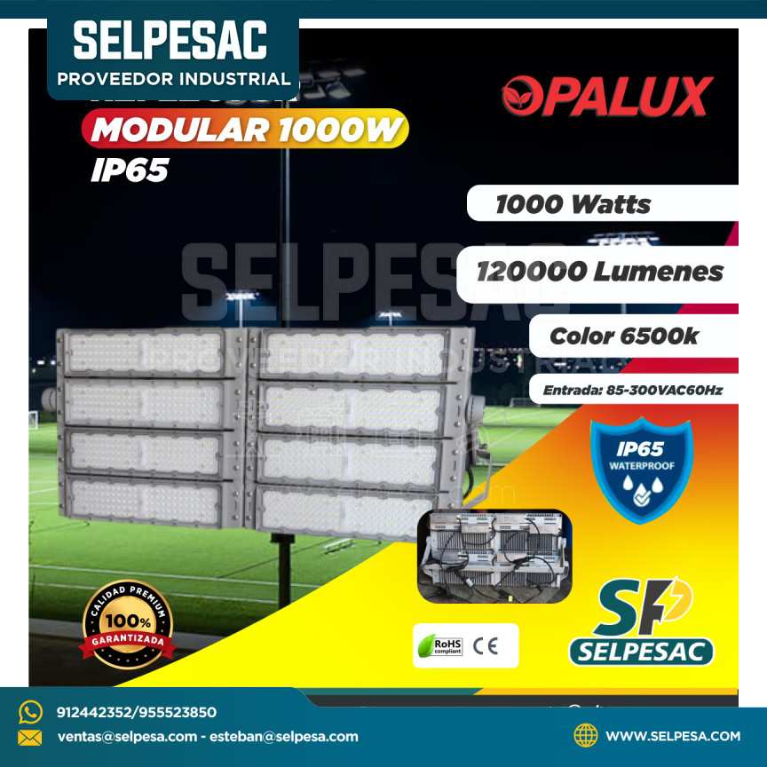 OPALUX - REFLECTOR MODULAR 1000W IP65 120000LUM