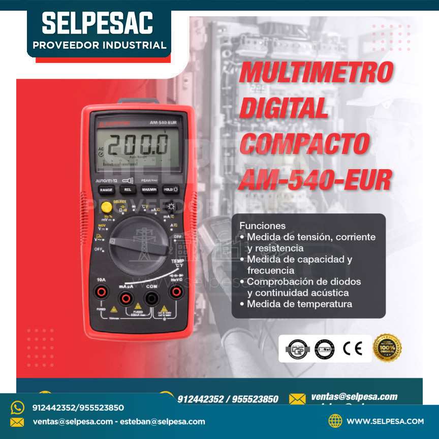 BEHA AMPROBE - MULTIMETRO DIGITAL COMPACTO AM-540-EUR