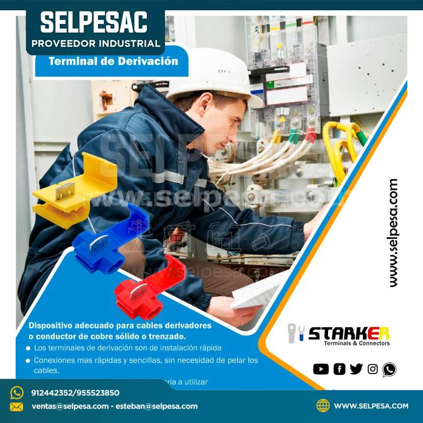 STARKER CONECTOR RAPIDO SCOTCHLOK AMARILLO CABLE 12-10 AWG