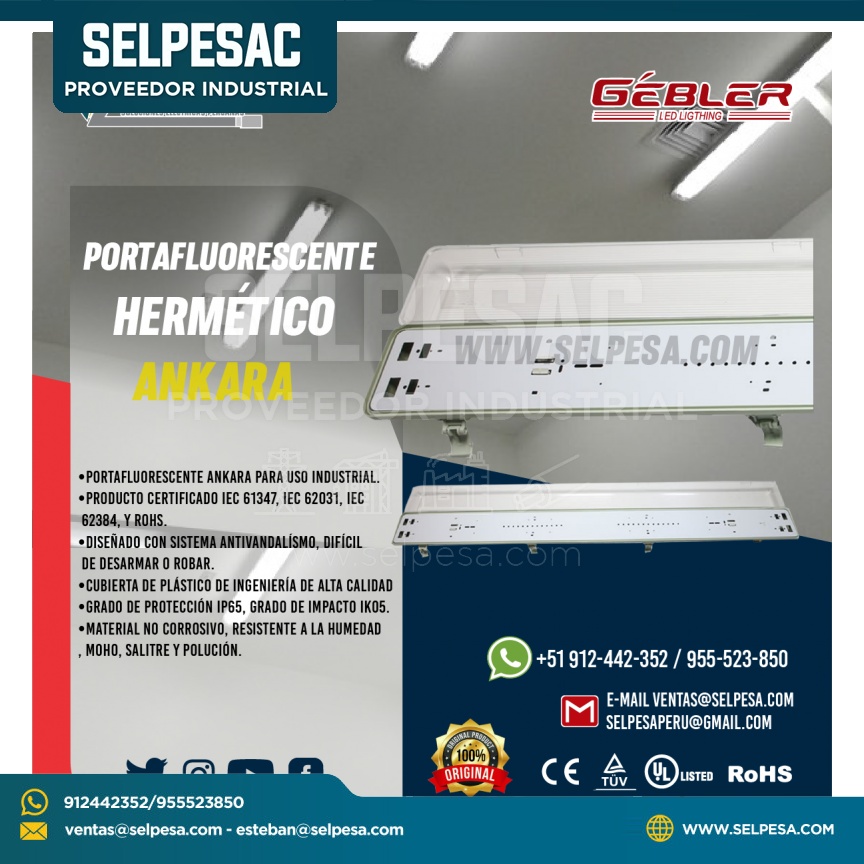 PORTAFLUORESCENTE HERMÉTICO ANKARA