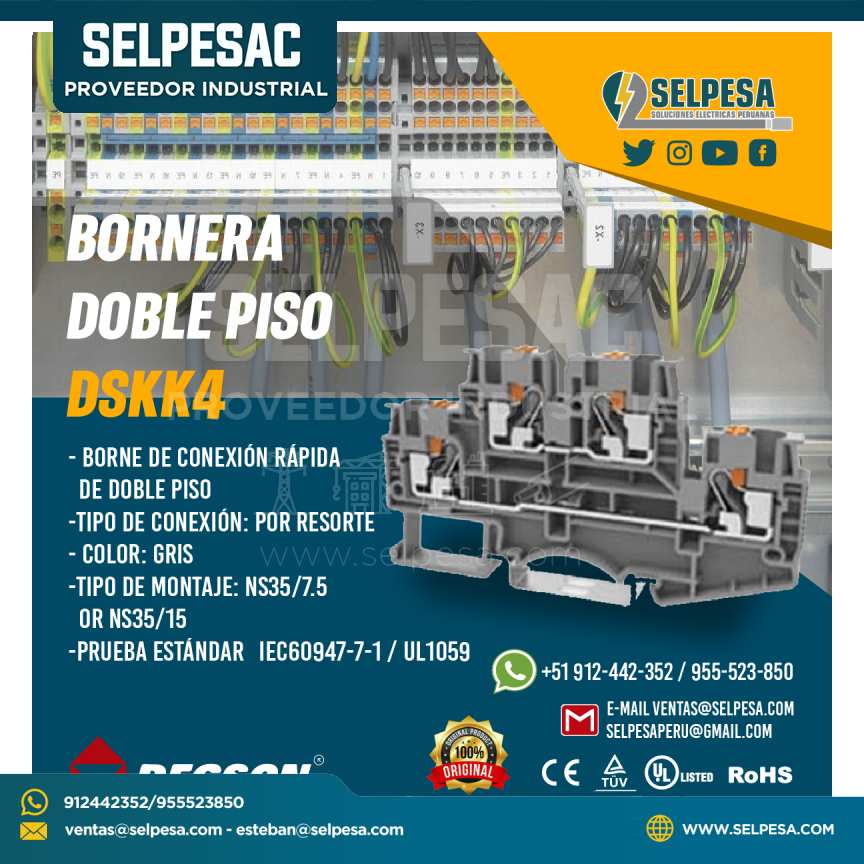 BORNERA  DOBLE PISO  DSKK4