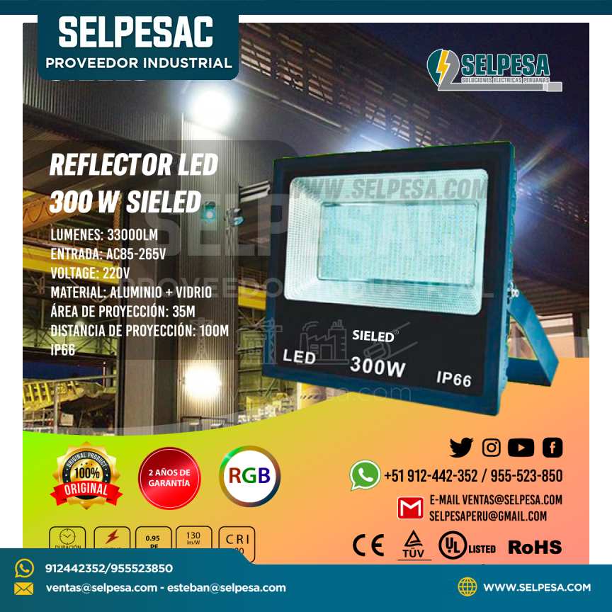 REFLECTOR LED 300 W SIELED