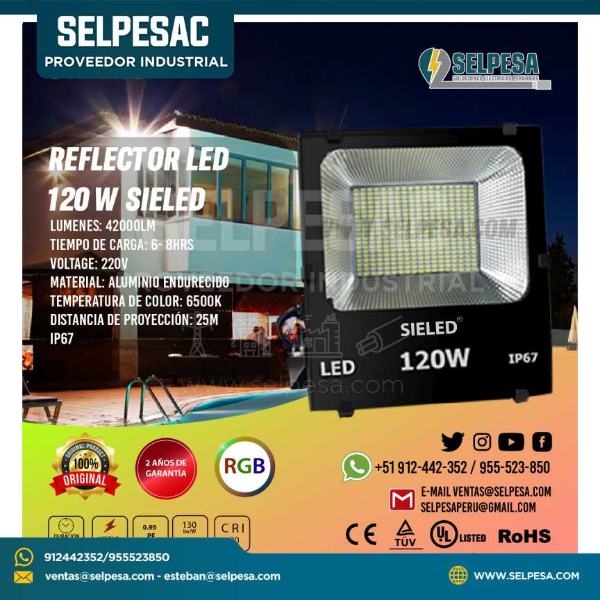 REFLECTOR LED 120 W SIELED