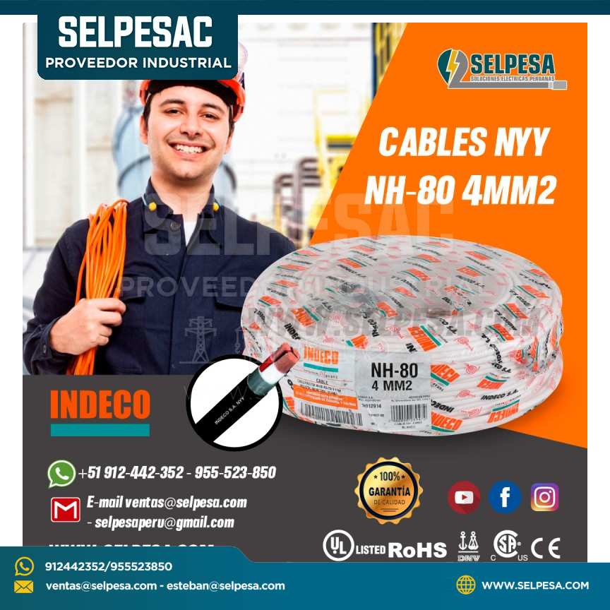 CABLE NH-80 450/750V 4MM2 BLANCO X ROLLO