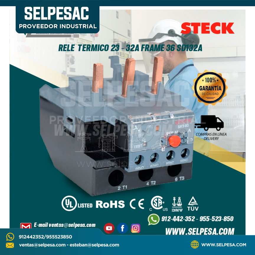 RELE TERMICO 23 - 32A FRAME 36 SD132A STECK