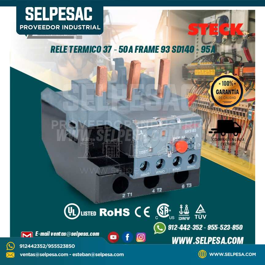 RELE TERMICO 37 - 50A FRAME 93 SD140 - 95A STECK