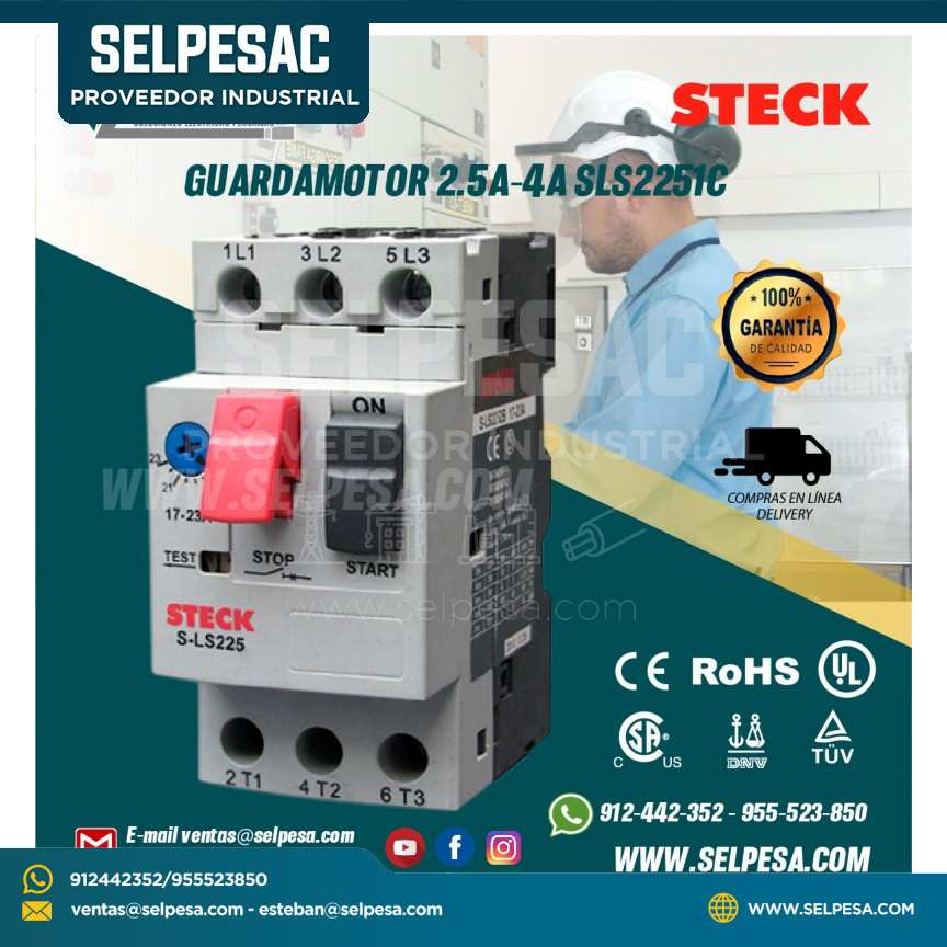 GUARDAMOTOR 2.5A-4A SLS2251C STECK