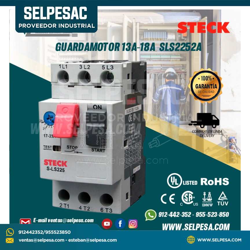 GUARDAMOTOR 13A-18A SLS2252A STECK