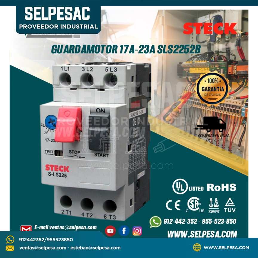 GUARDAMOTOR 17A-23A SLS2252B STECK