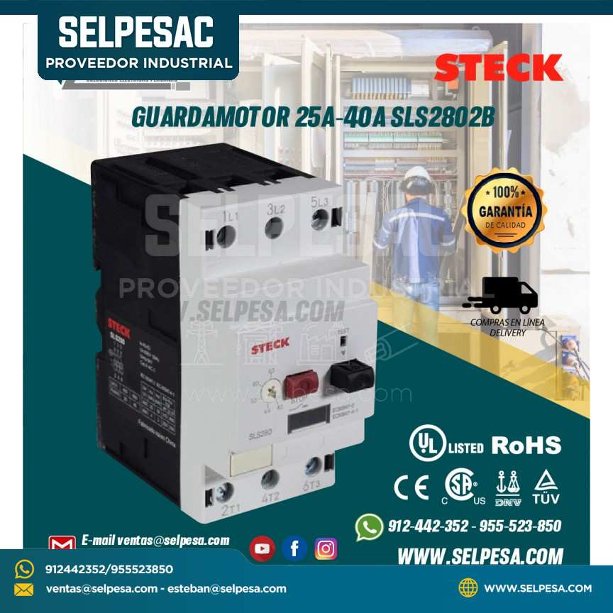 GUARDAMOTOR 25A-40A SLS2802B STECK
