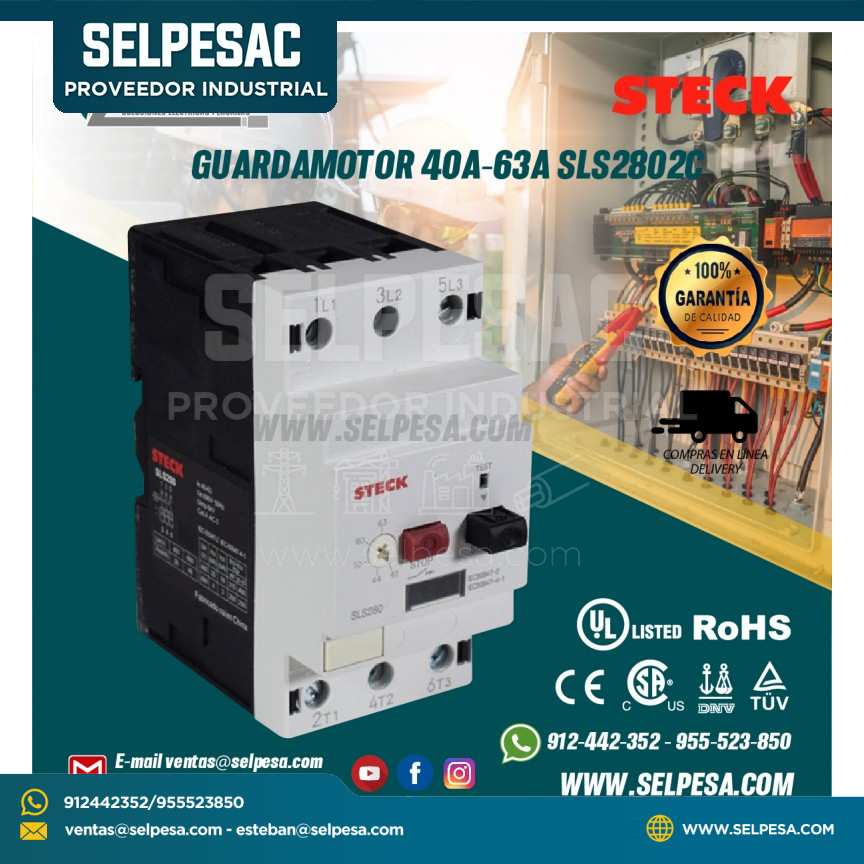GUARDAMOTOR 40A-63A SLS2802C STECK
