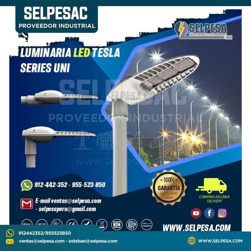 LUMINARIA LED TESLA SERIES UNI MOONOFF