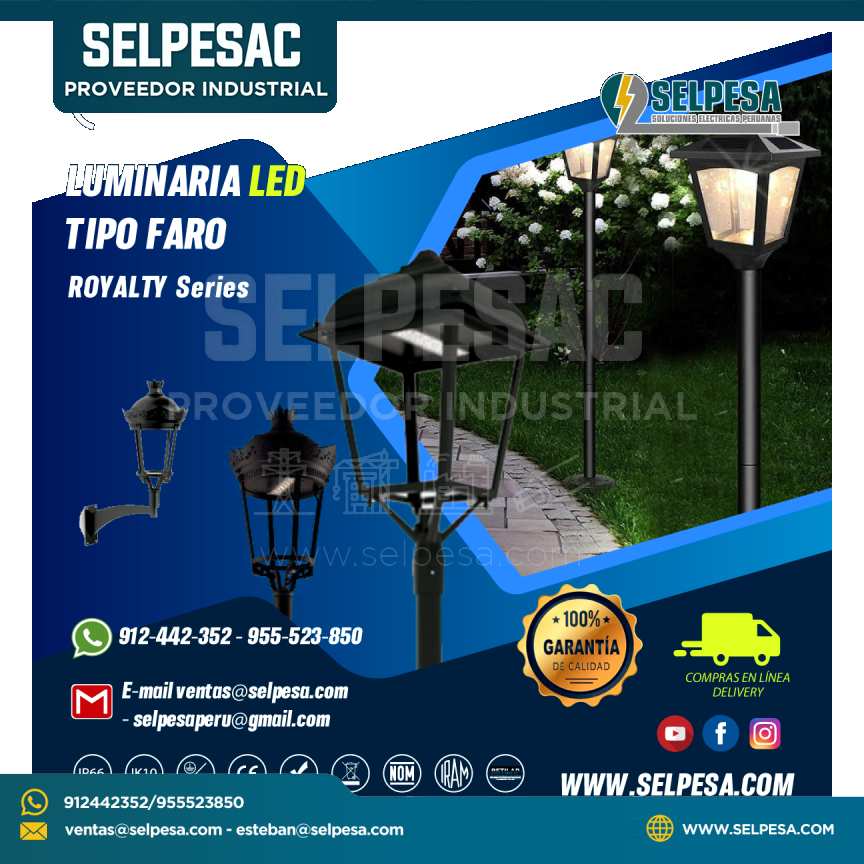 LUMINARIA LED TIPO FARO ROYALTY SERIES MOONOFF